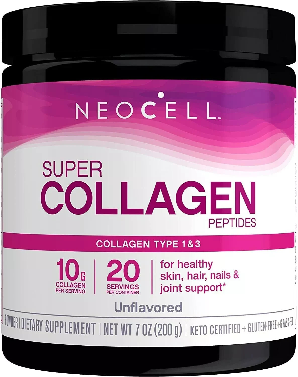 Neocell – Super Collagen Powder, Type 1 & 3, Collagen Peptides, 7oz, Expiry 2028
