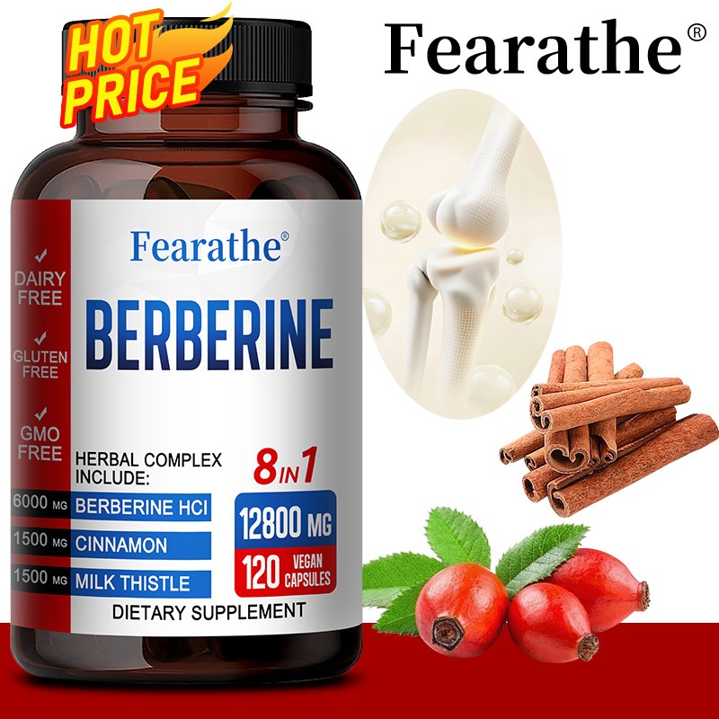 Berberine 8 In 1120 Capsules – Supports Heart,Liver & Digestive Health