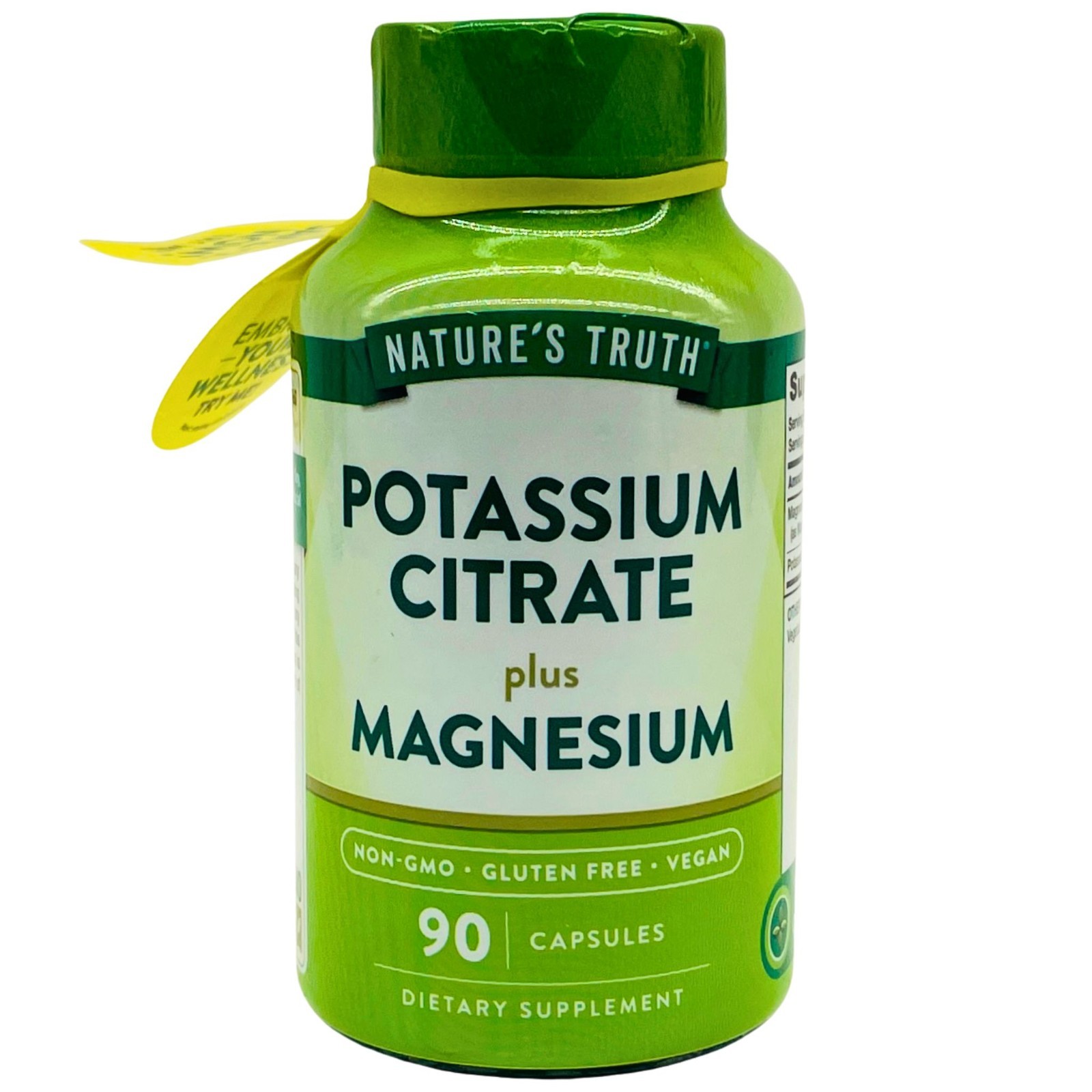 Nature’s Truth Potassium Citrate Plus Magnesium 90 Capsules EXP 03/2027