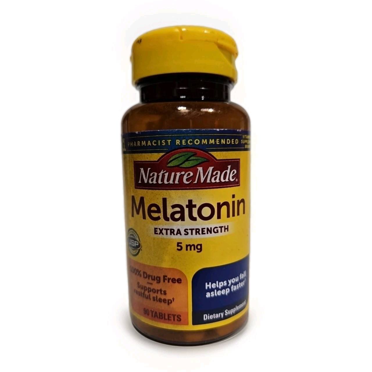Nature Made Melatonin Extra Strength 5mg 90 Tabs Exp 4/26
