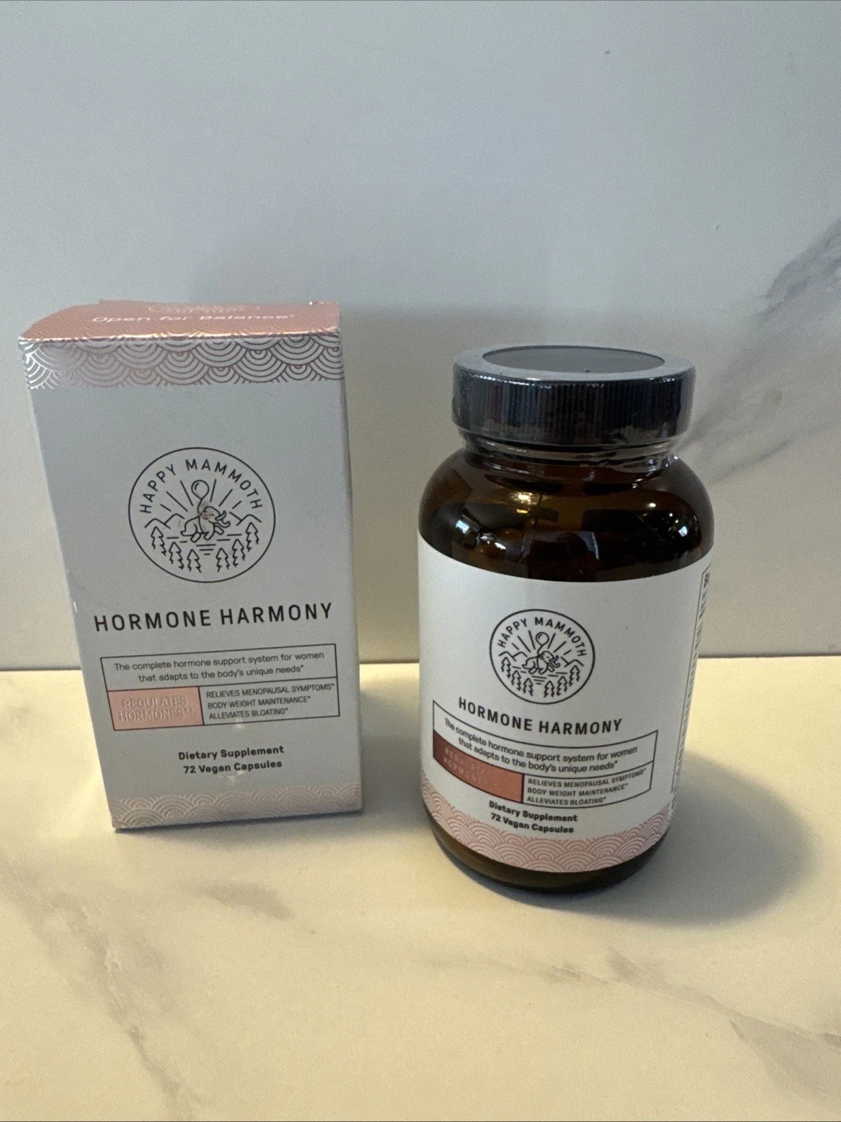 Happy Mammoth Hormone Harmony Dietary Supplement 72 Capsules New Exp. 09/2027