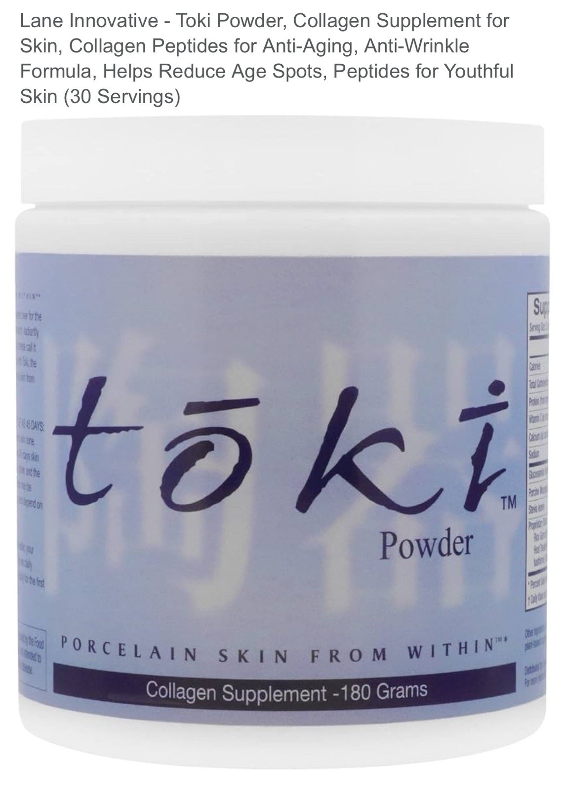 LaneInnovative Toki Collagen Powder  Hyaluronic Acid AdvaCal Glucosamine