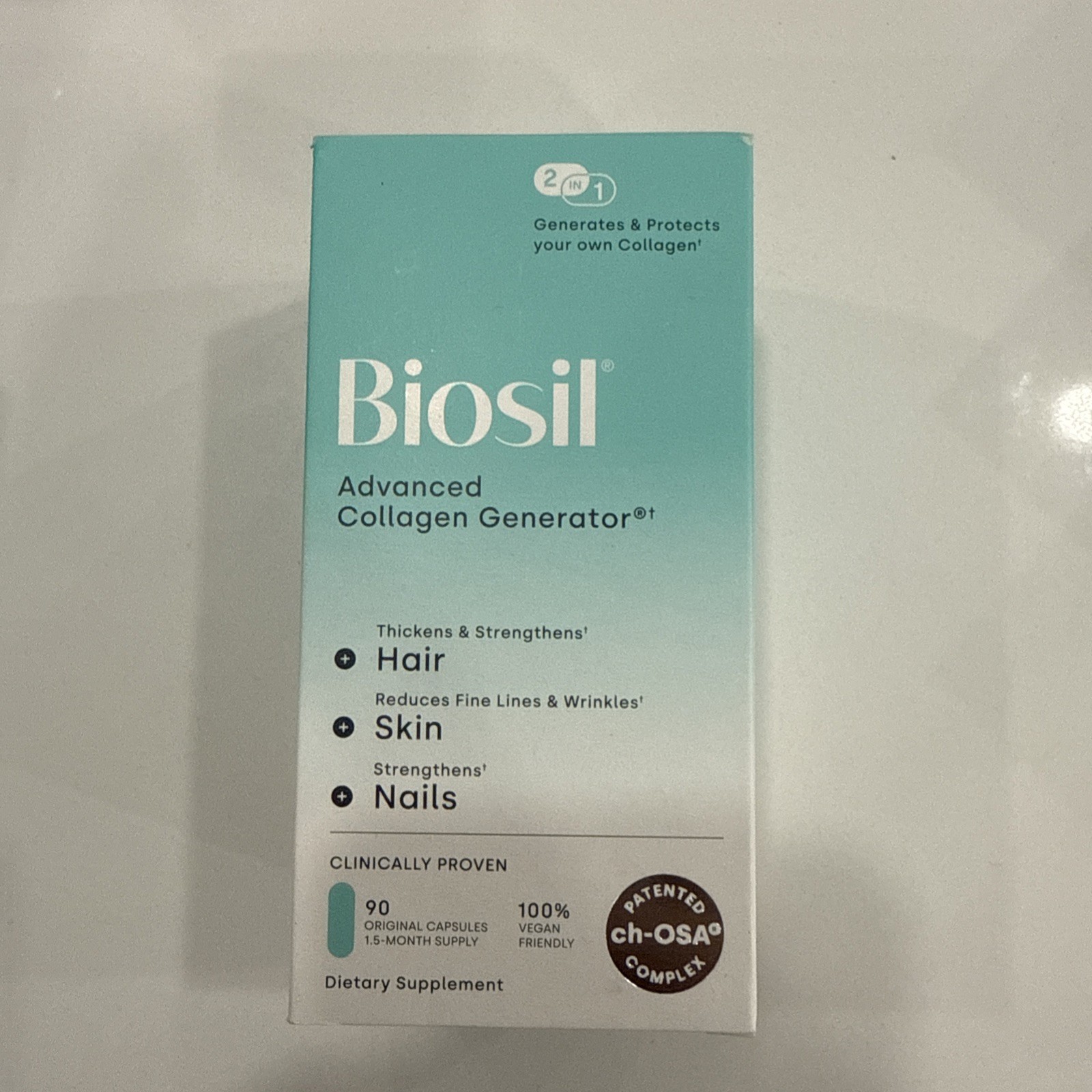 Biosil Advanced Collagen Generator 90 capsules Hair, Skin & Nail 2/2028