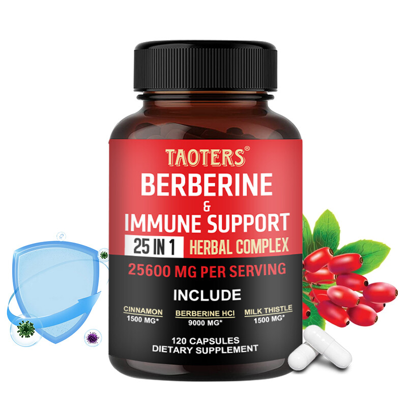 Berberine HCL 300 Mg, Organic Ceylon Cinnamon 120 Capsules – Premium