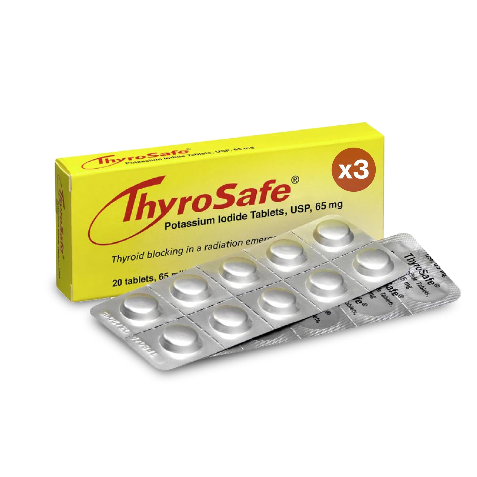 ThyroSafe 65mg Potassium Iodide Tablets 60 Pack – Protects Your Thyroid from …