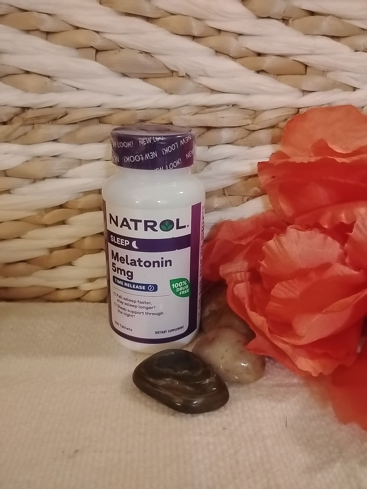 Natrol Melatonin – 5mg Time Release – 100 Tablets – Exp. 9/30/26