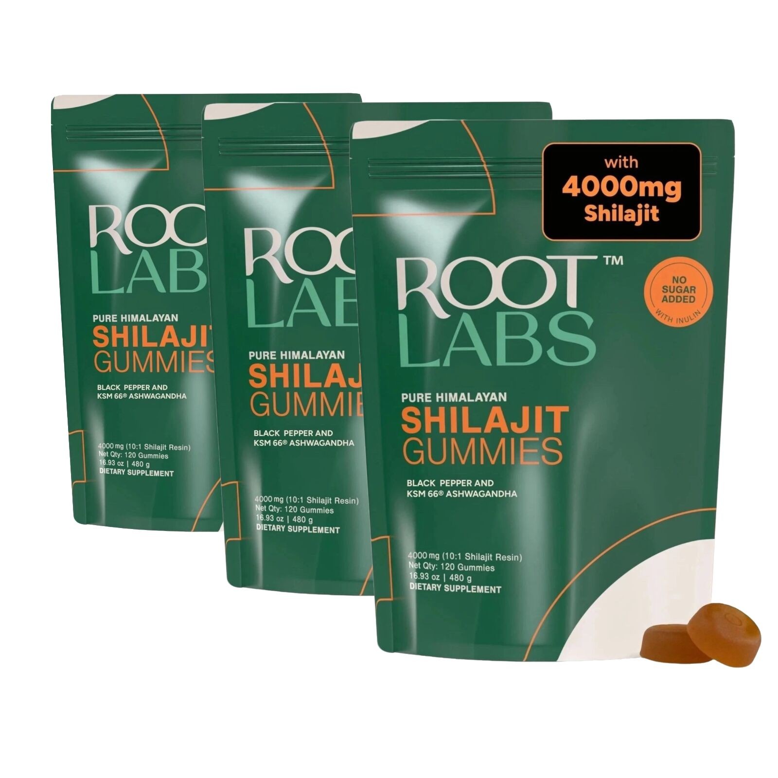 Root Labs Shilajit Gummies 4000mg Himalayan Shilajit Gummies– 75% Fulvic Acid