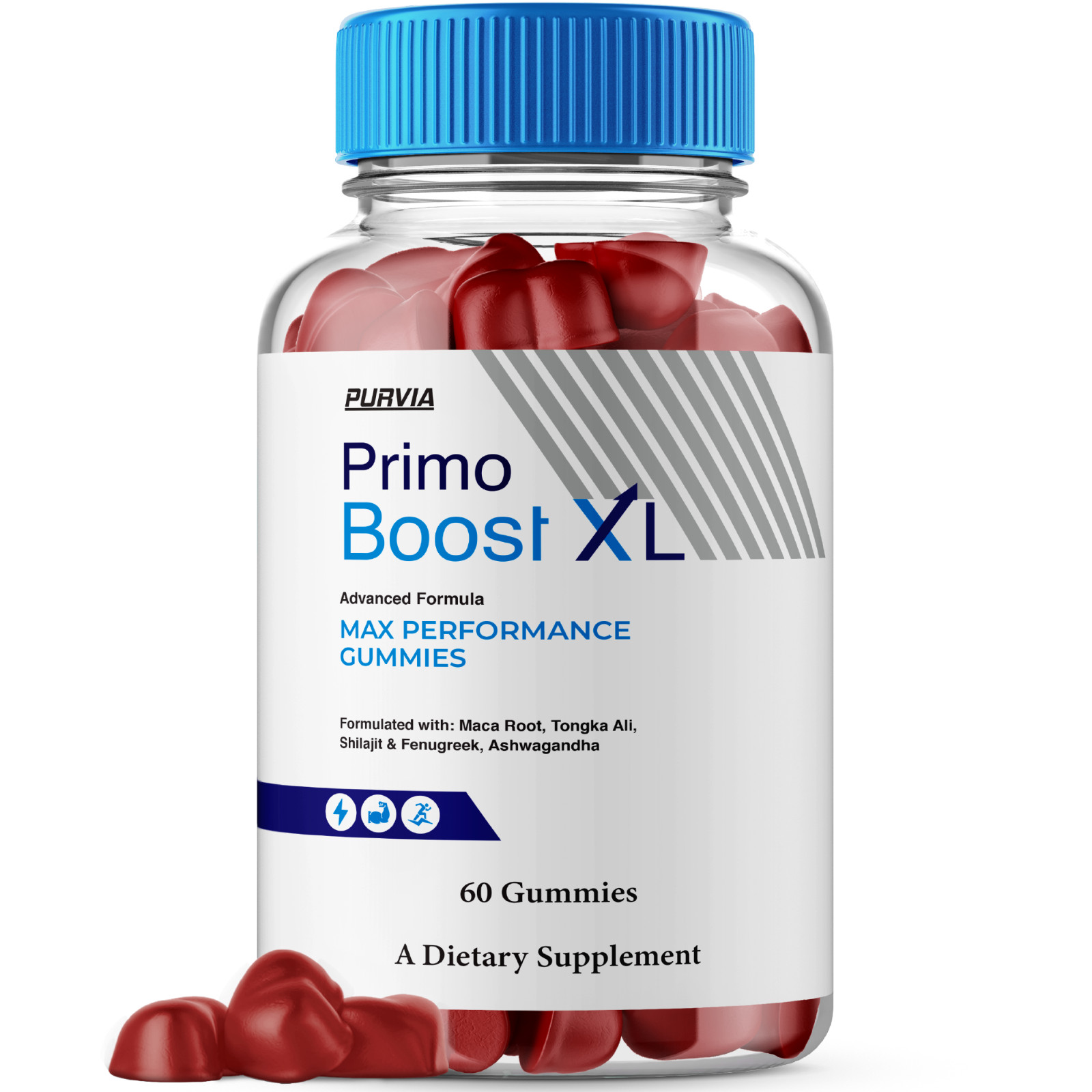Primo Boost XL Gummies PrimoBoost Male Enchancement Booster Performance (60 ct)
