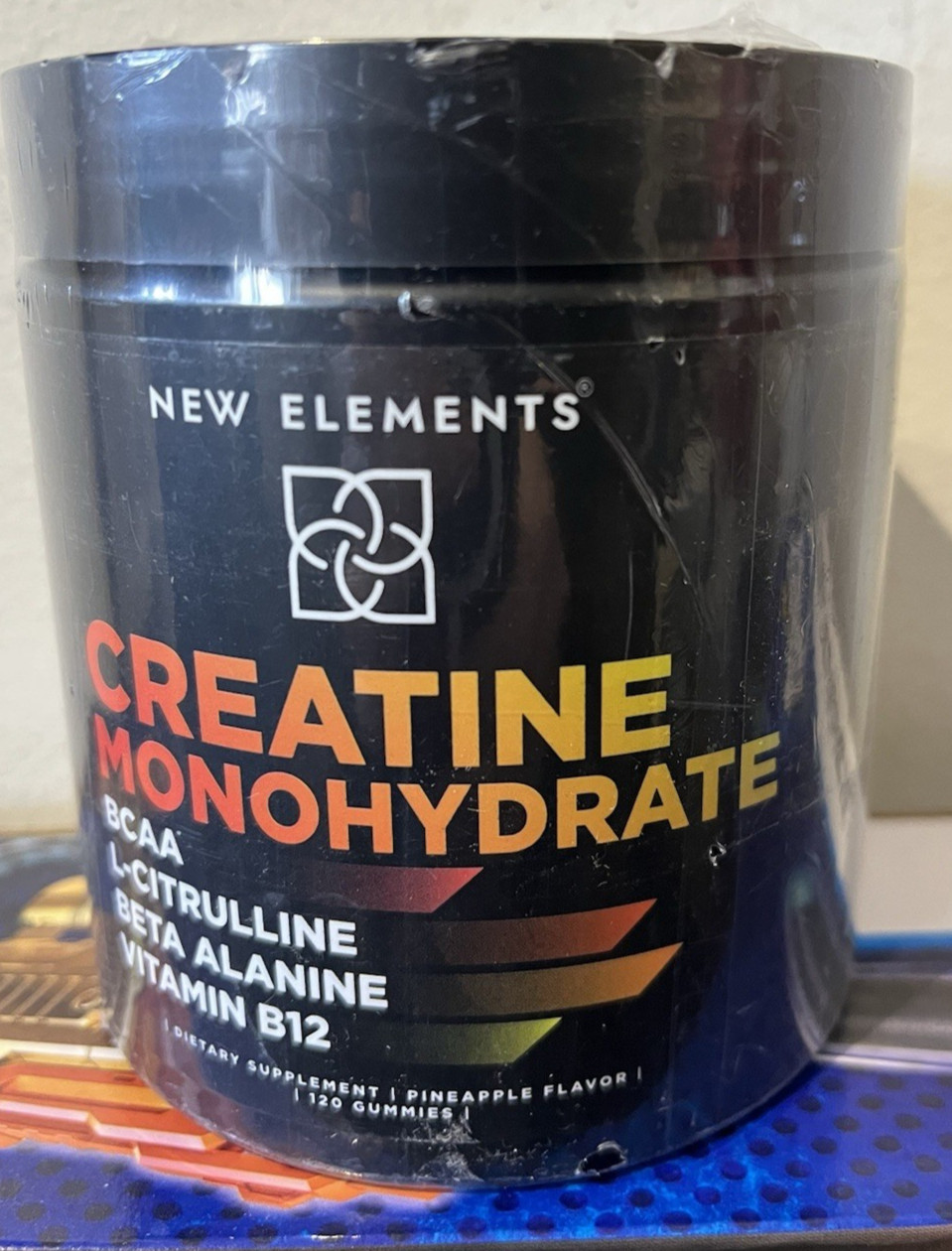 New Elements Creatine Monohydrate 120 Gummies 05/30/2026 Pineapple Flavor