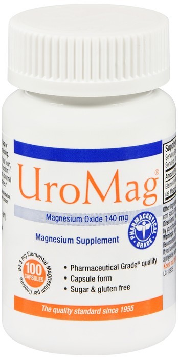 UroMag Magnesium Oxide 140mg Capsules 100 EA