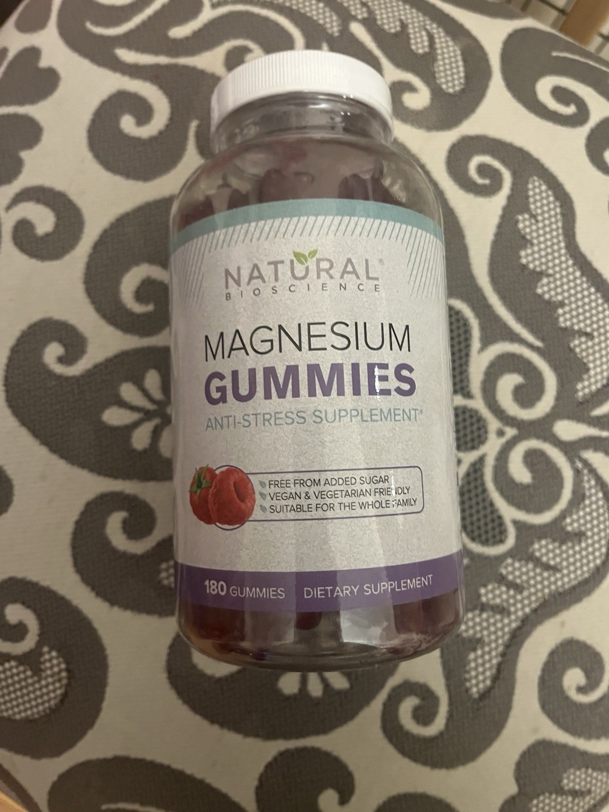 Natural Biosciences Sugar-Free Magnesium Gummies 180-Count Calming Anti-Stress
