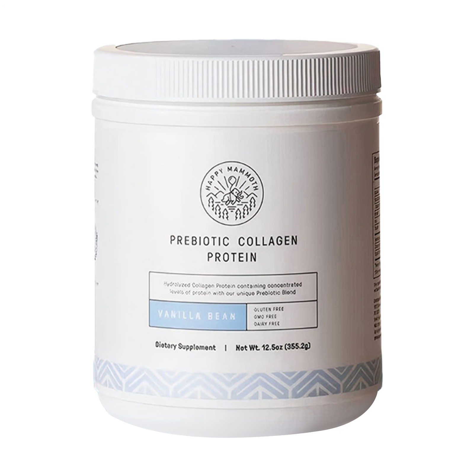 Happy Mammoth Prebiotic Collagen Protein Vanilla Bean