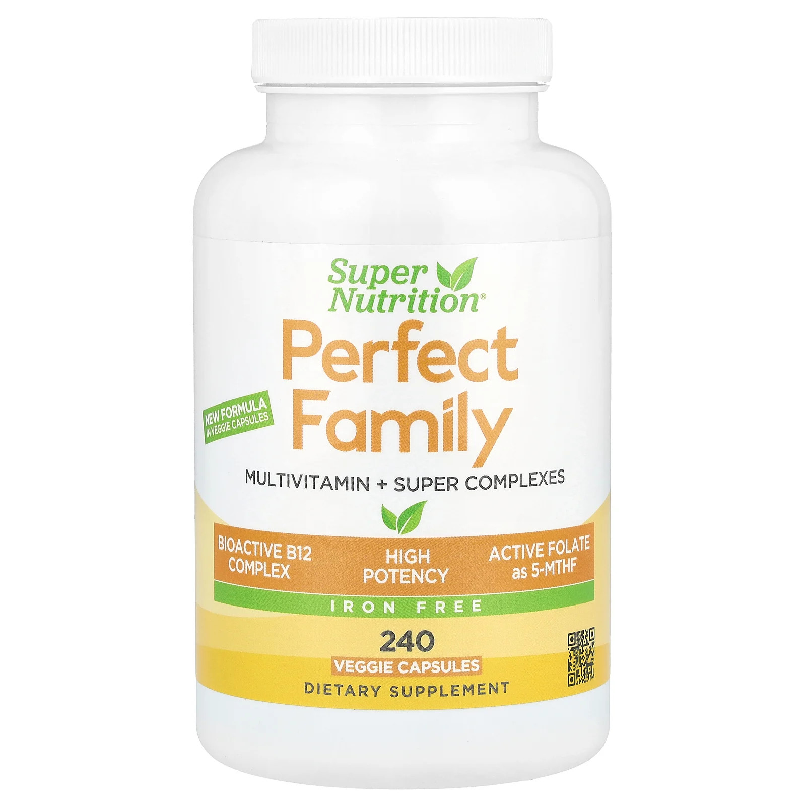 Perfect Family Multivitamin + Vitamin A, Methyl B12, Folate, Vitamin C, and