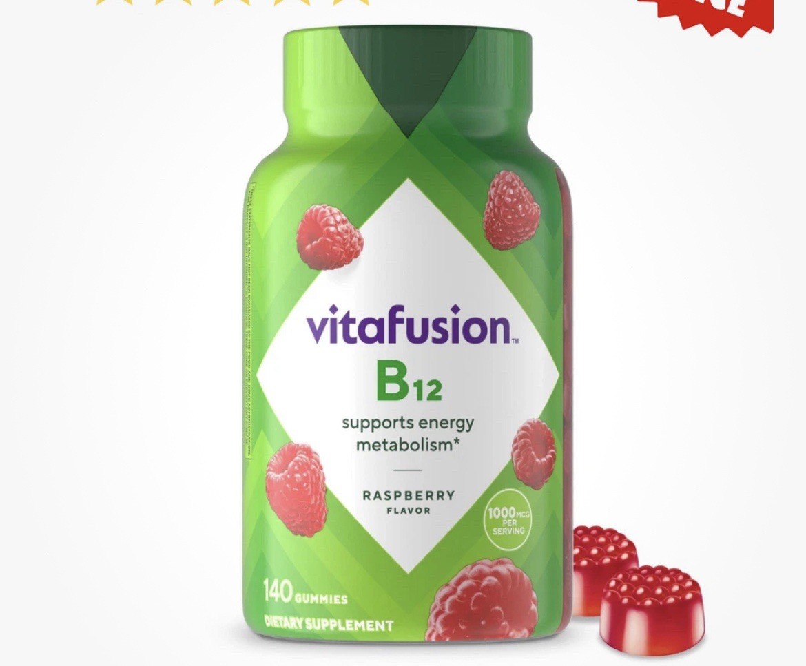 Vitafusion Vitamin B12 Gummy Vitamins for Energy Metabolism Support,140 Gummies