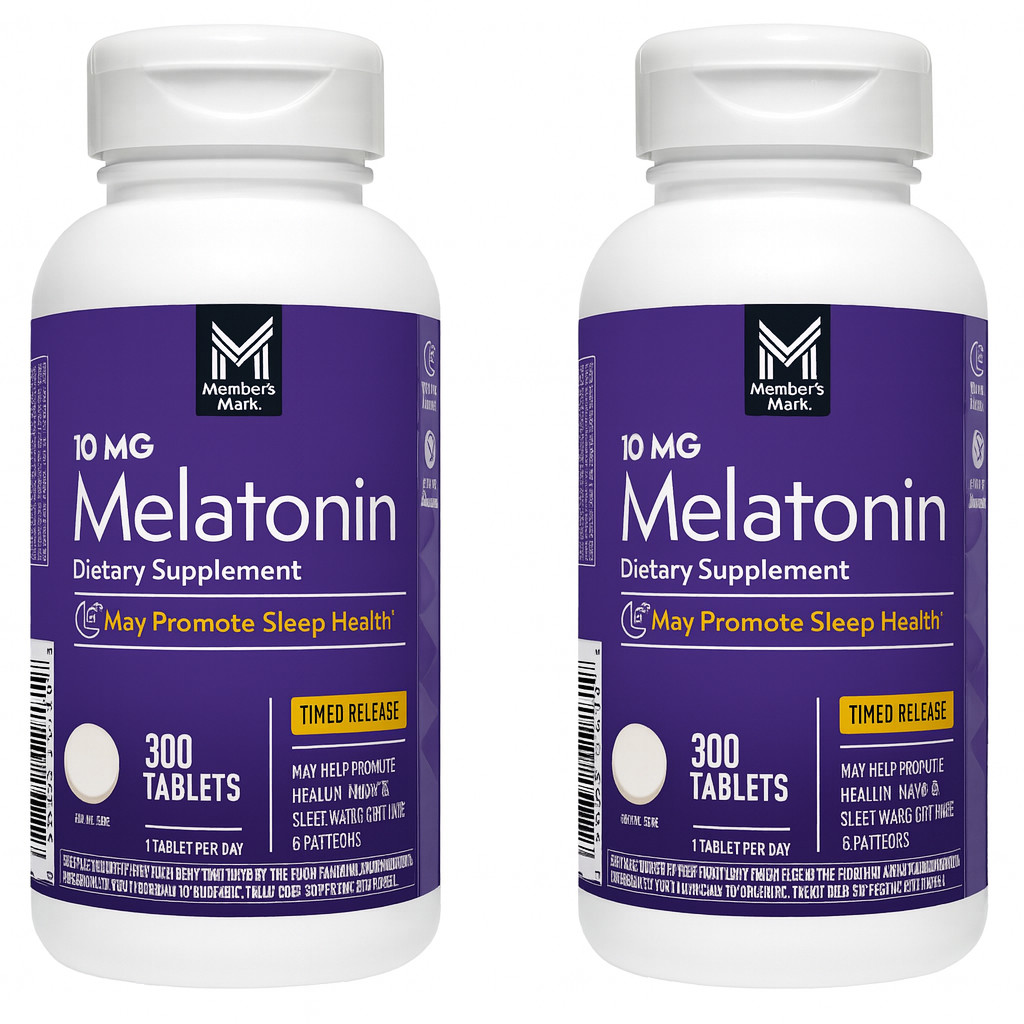 Member’s Mark Timed-Release Melatonin Tablets 10 mg, 2×300 Tablets Made In USA