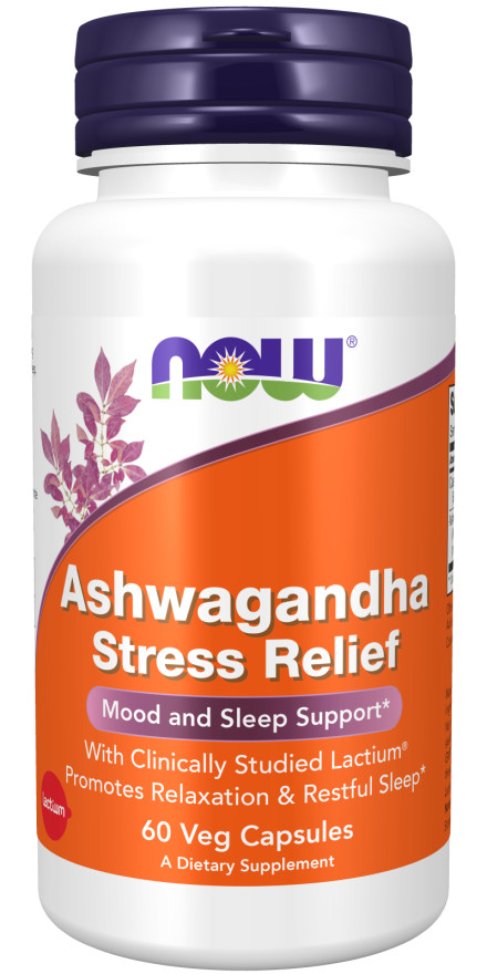 NOW Ashwagandha Stress Relief Mood & Sleep 450mg 07/26EXP