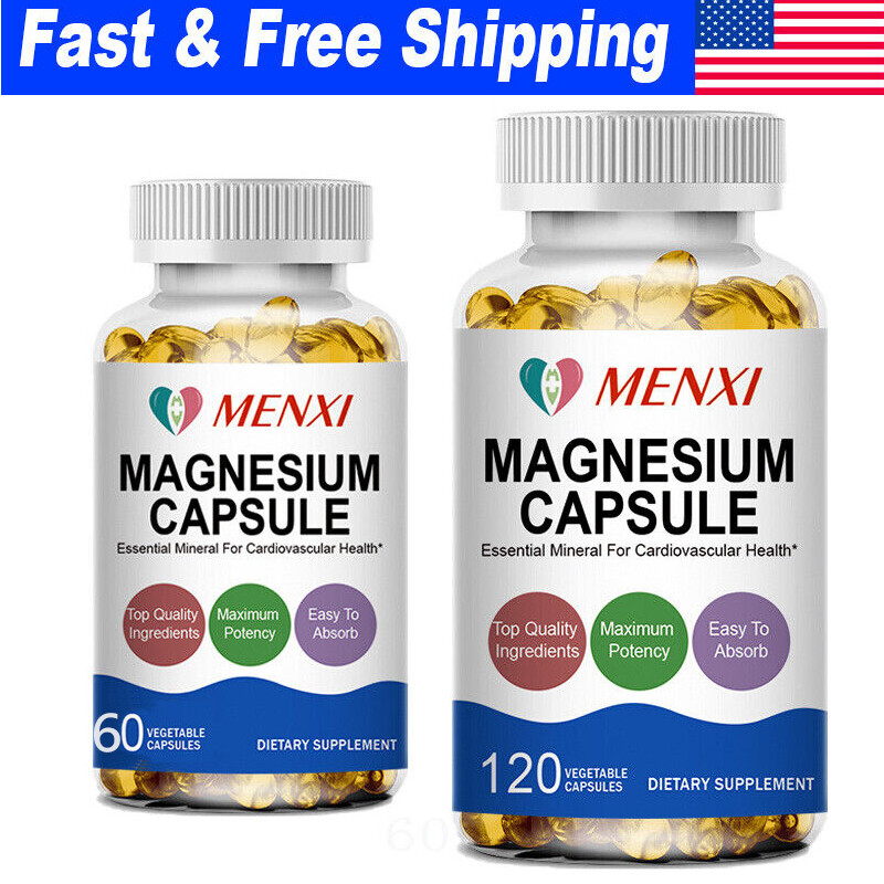 Magnesium Glycinate 500mg High Absorption,Improved Sleep,Stress & Anxiety Relief
