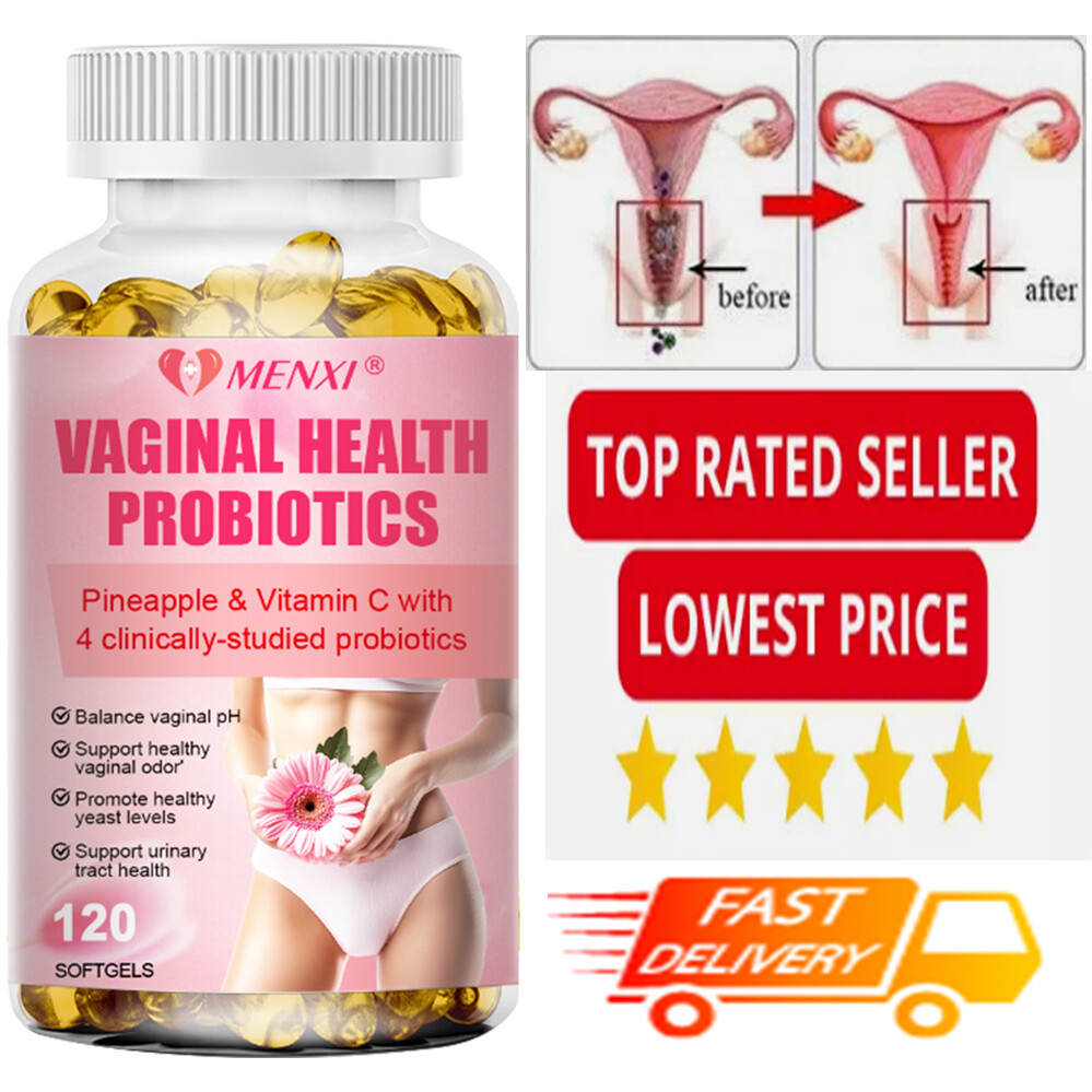 Women Vaginal Probiotics Capsules pH Balance w/ Prebiotics Lactobacillus Caps