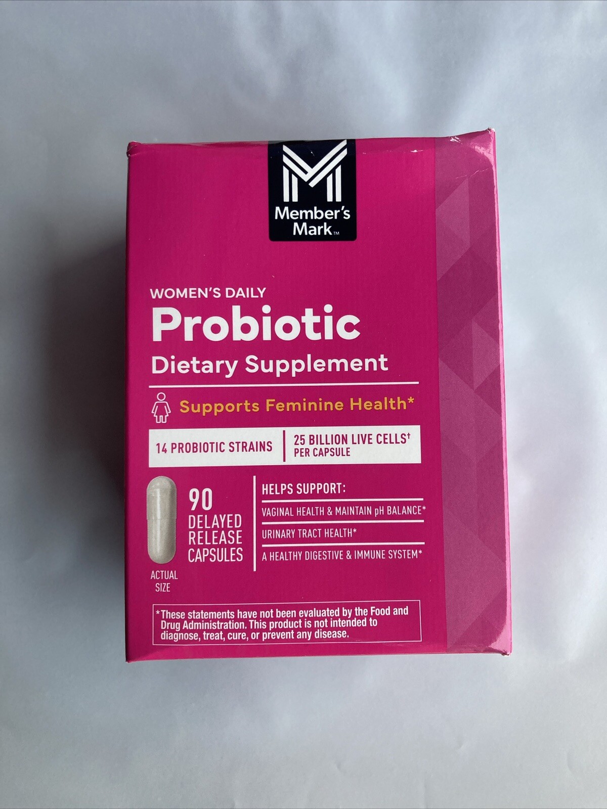 Member’s Mark Women’s Daily Probiotic ~ 14 Strain ~ 90 Capsules ~ 03/2025