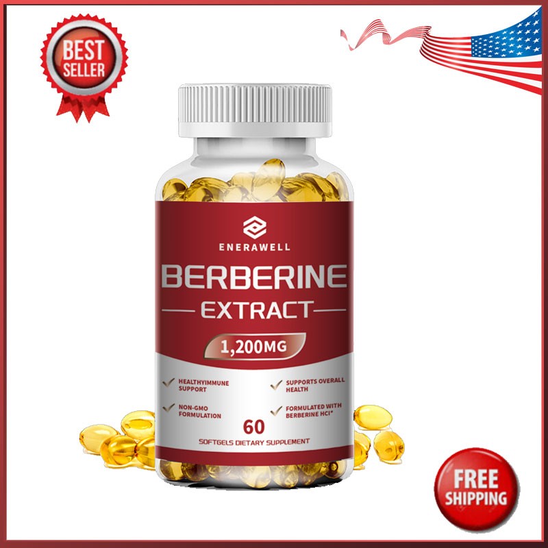 Premium Berberine HCL Extract 1200mg Healthy Cholesterol Anti-inflammatory 60ct