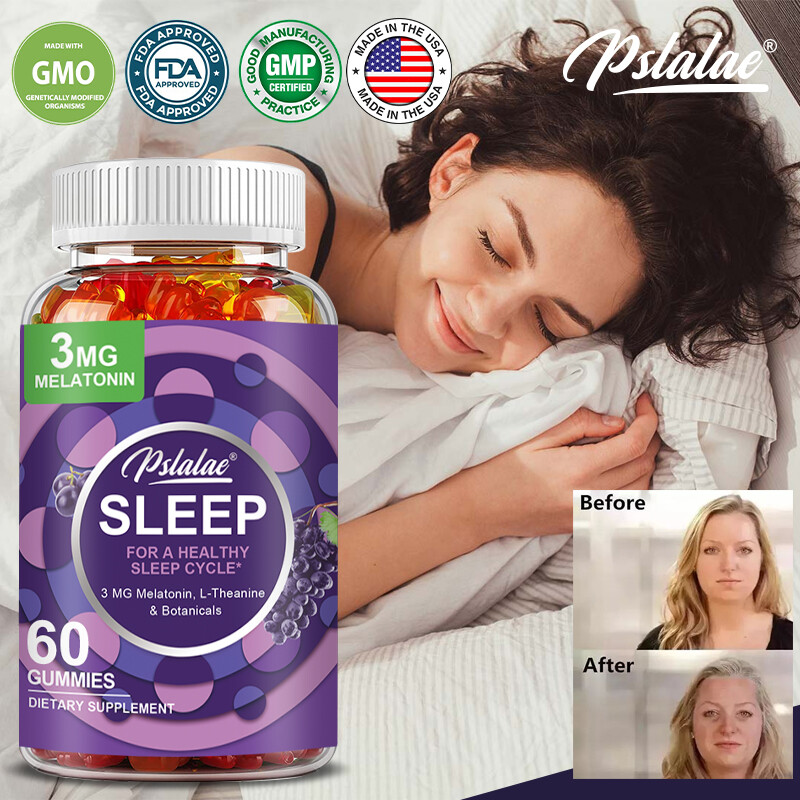 Sleep Gummies 3mg – L-Theanine, Melatonin – Sleep Aid, Improve Sleep Quality