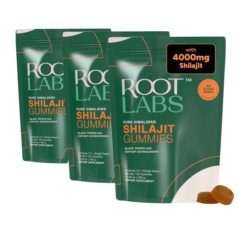 Root Labs Shilajit Gummies 4000mg Himalayan Shilajit Gummies– 75% Fulvic Acid
