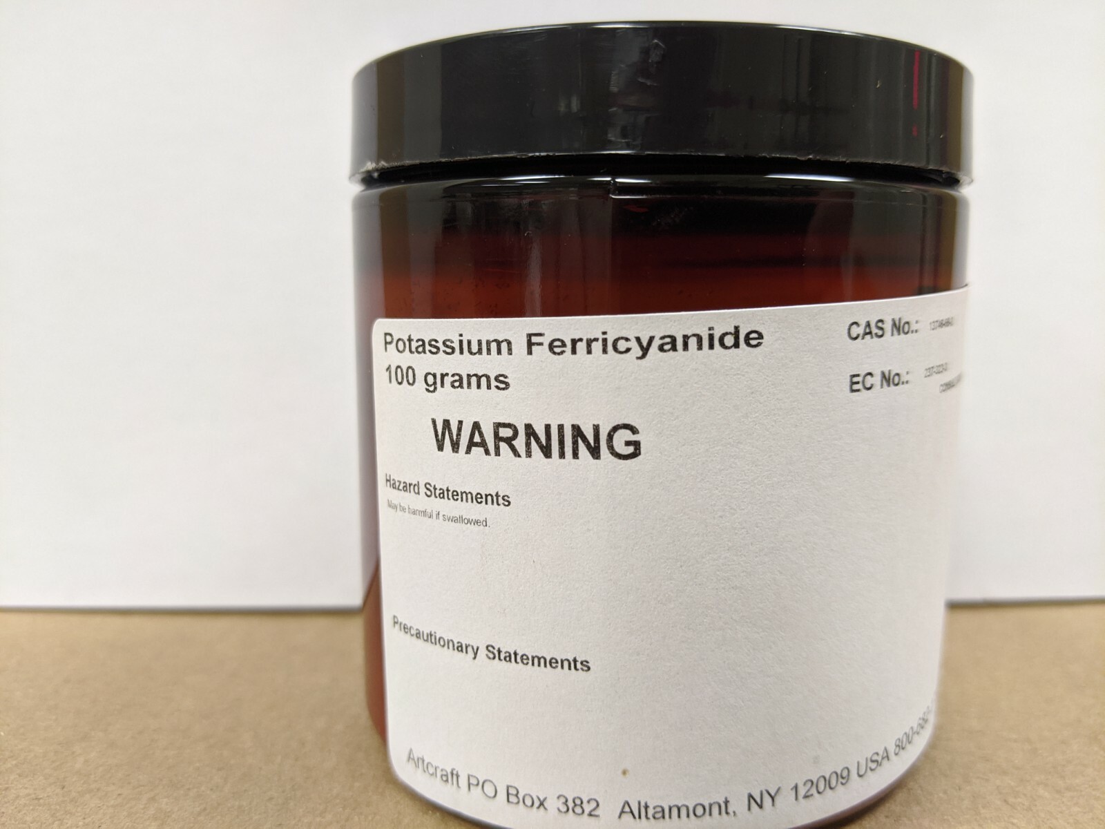 Potassium Ferricyanide – 100 Grams – Photo chemical cyanotype