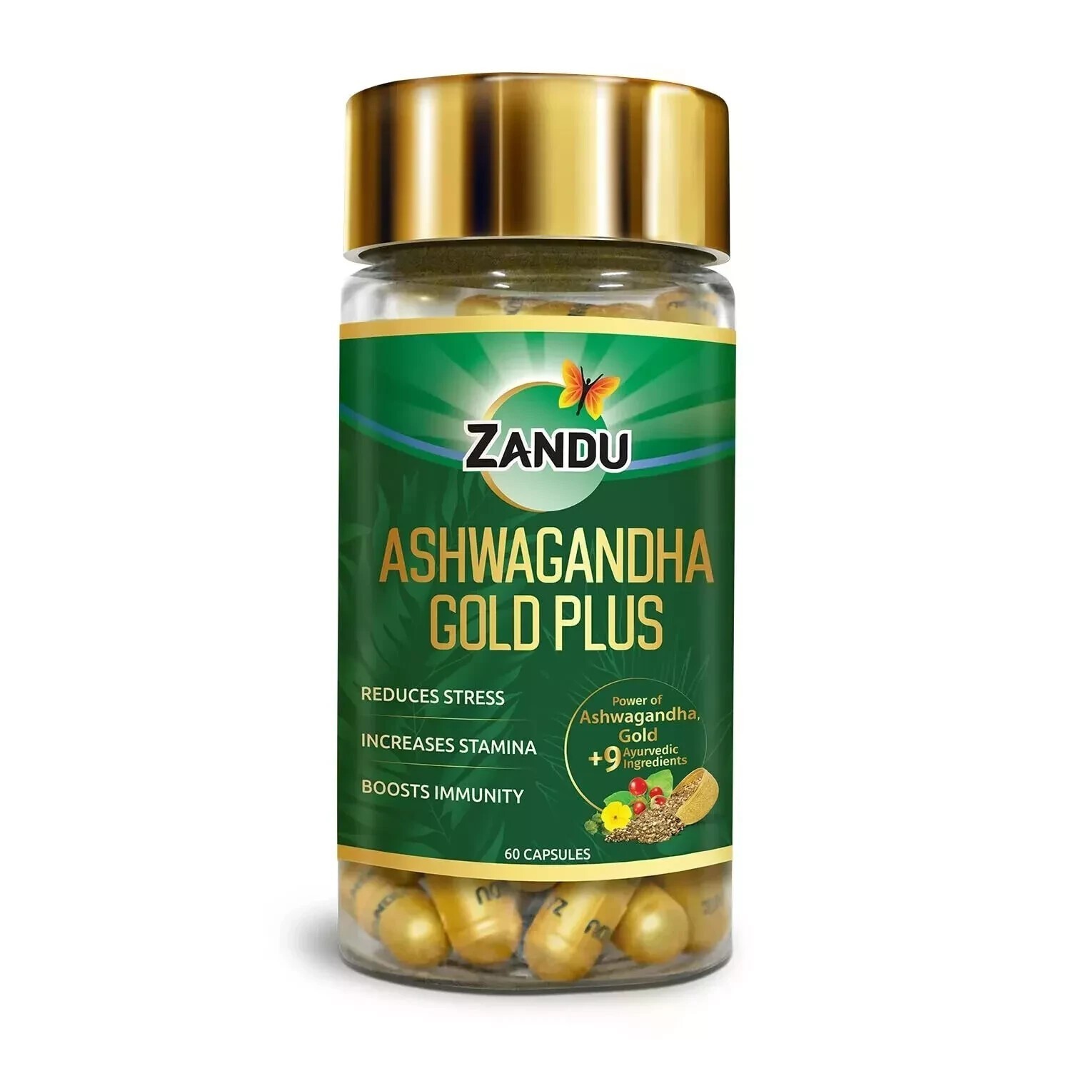 Ashwagandha – 60 Vegan Tablets Pure Root Extract High Strength Capsules