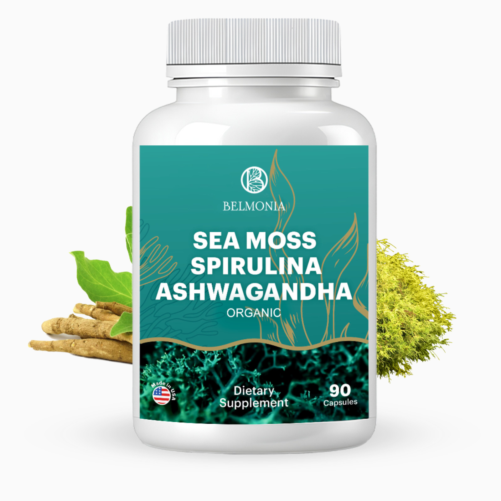 Sea Moss Spirulina Ashwagandha Capsules