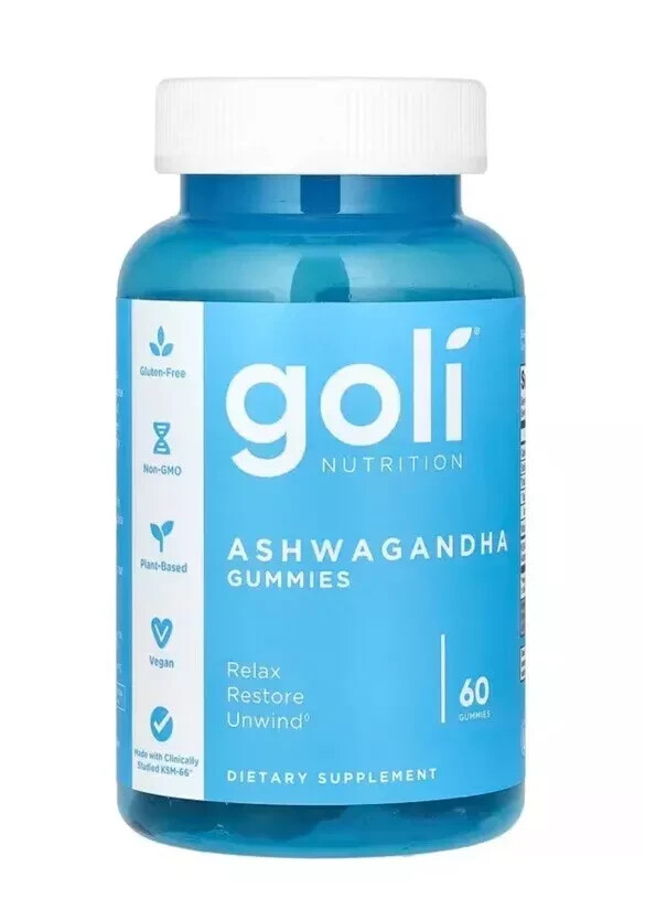 Goli Nutrition Ashwagandha Mixed Berry Gummies – 60 Count