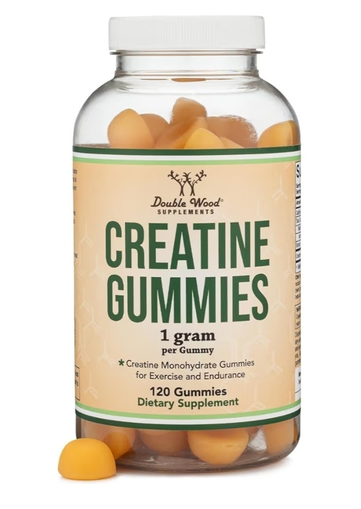 Double Wood Creatine Gummies (1 gram  Creatine Monohydrate) 120 ct. Exp. 5/2027