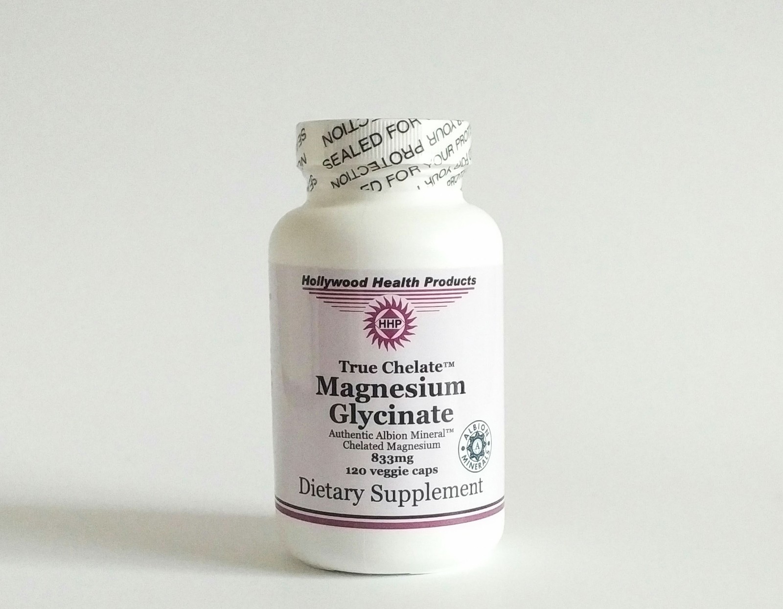 True Chelate Magnesium Glycinate 120 Veggie Capsules 833mg