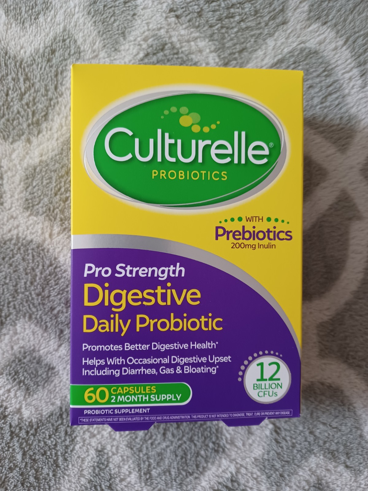 Sealed Culturelle Pro Strength – Daily Probiotic Prebiotic 60 Count Capsules