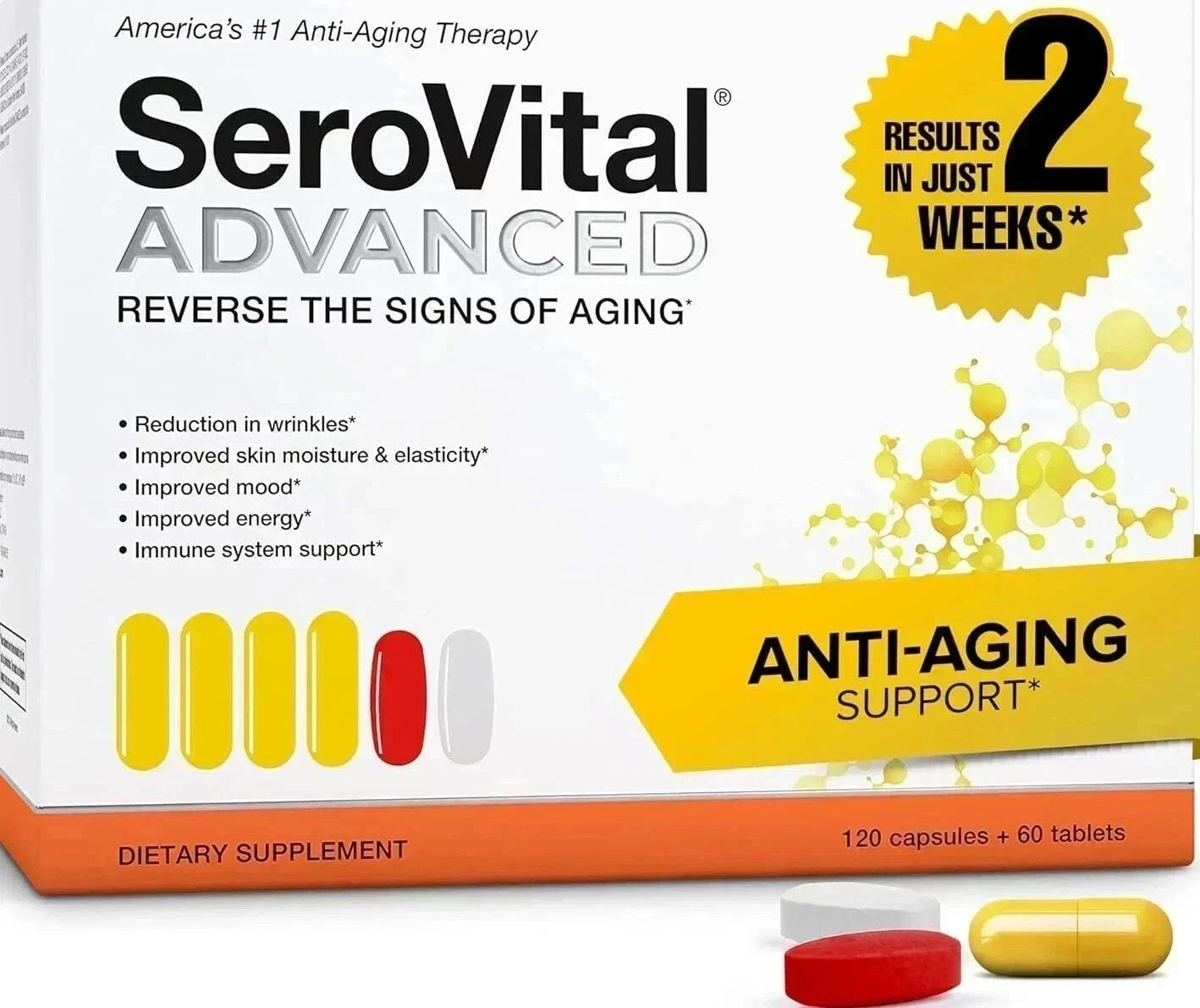 SeroVital Advanced Dietary Supplement 120 Capsules + 60 Tablets
