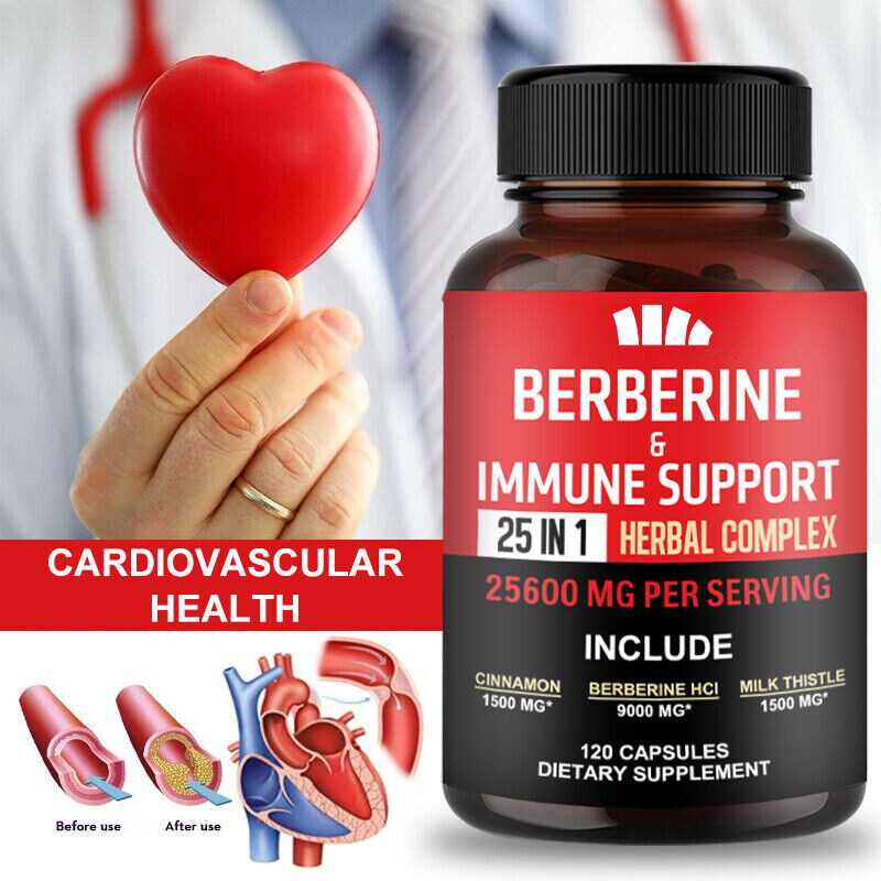 Berberine Supplement 25,600mg per Serving – High Absorption Heart Health Support