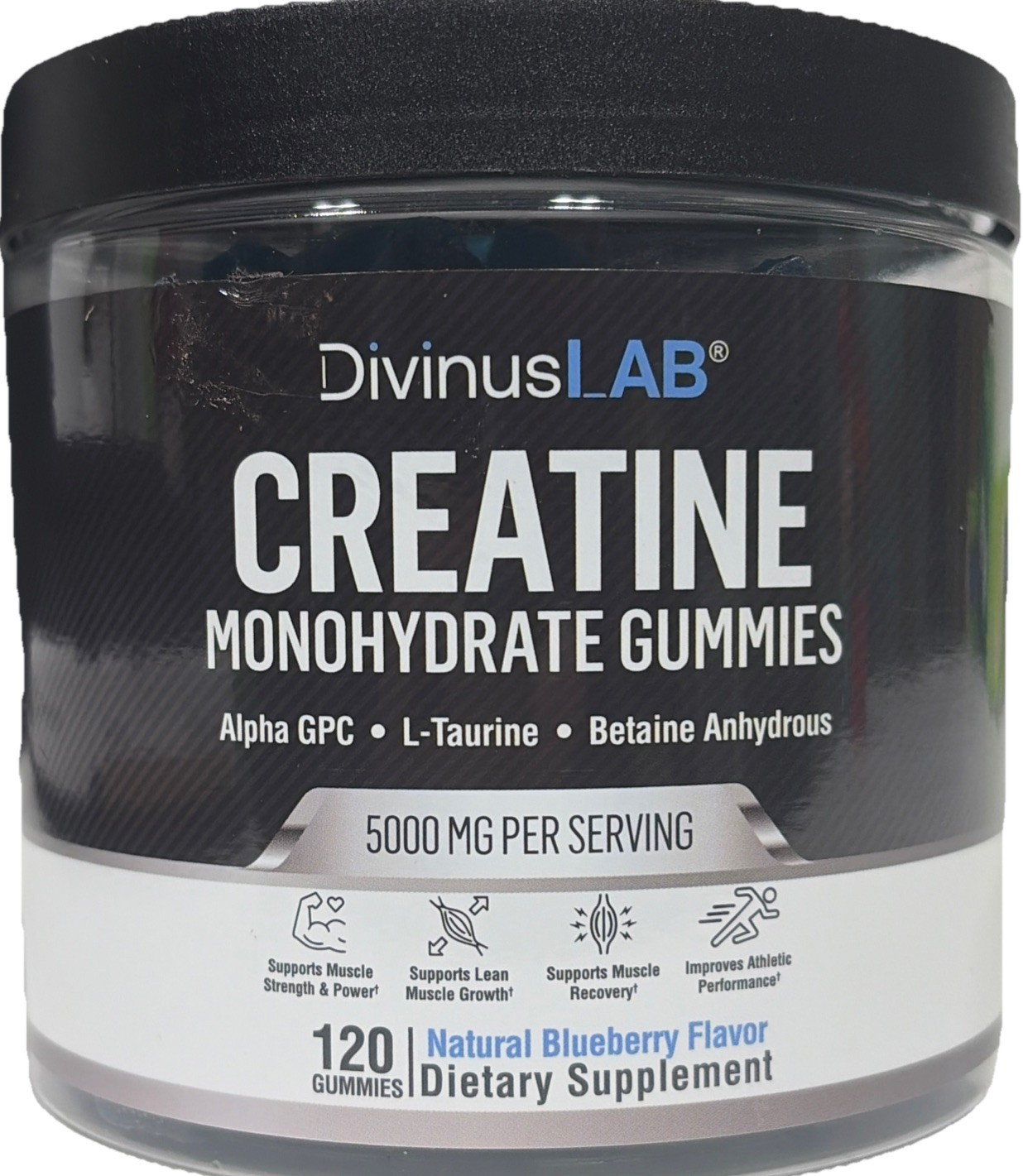 120 Creatine Monohydrate Gummies – Sugar-Free – Pre-Workout | EXP 05/21/2027 |