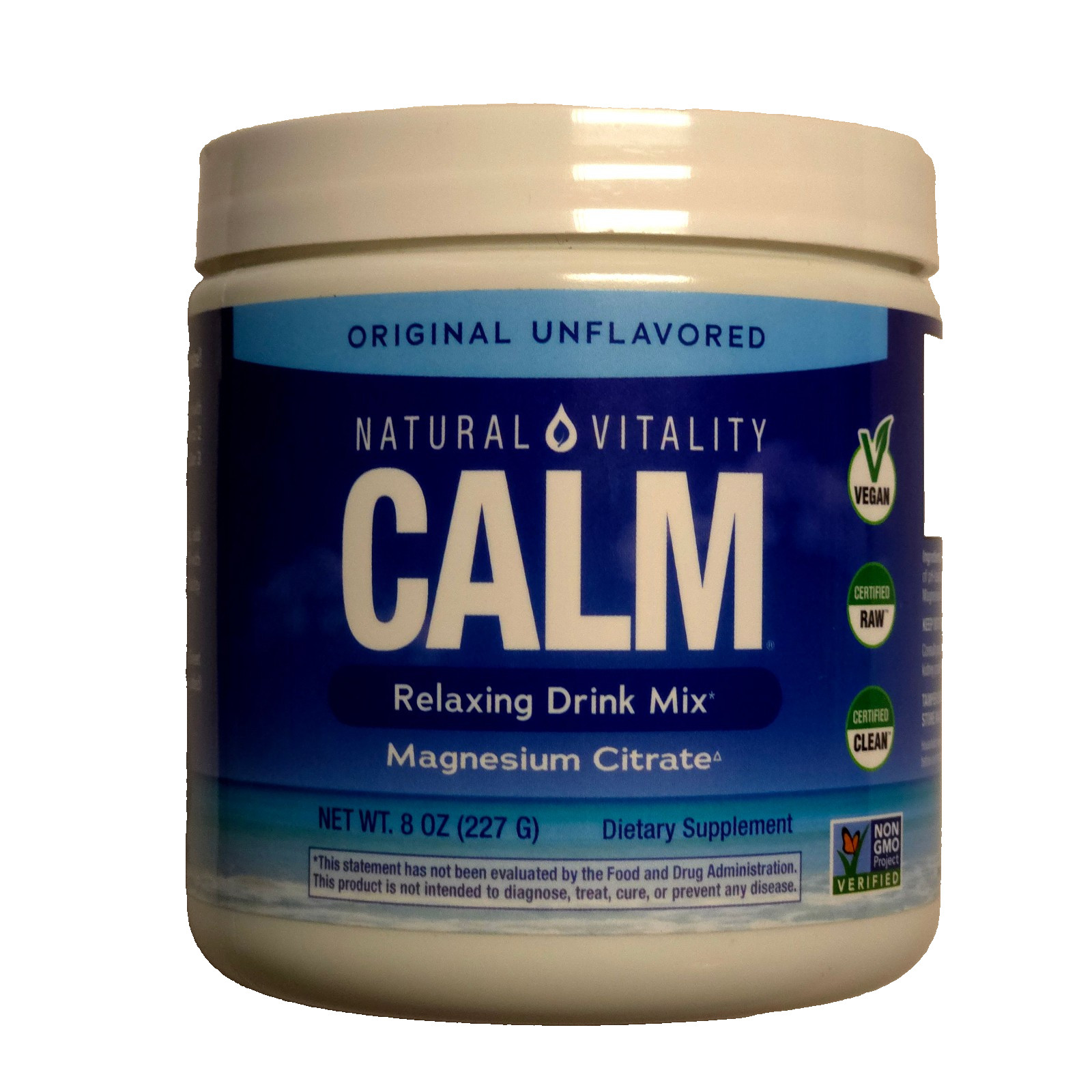 Natural Vitality Calm Magnesium Citrate Powder, Orignal Unflavored 8oz