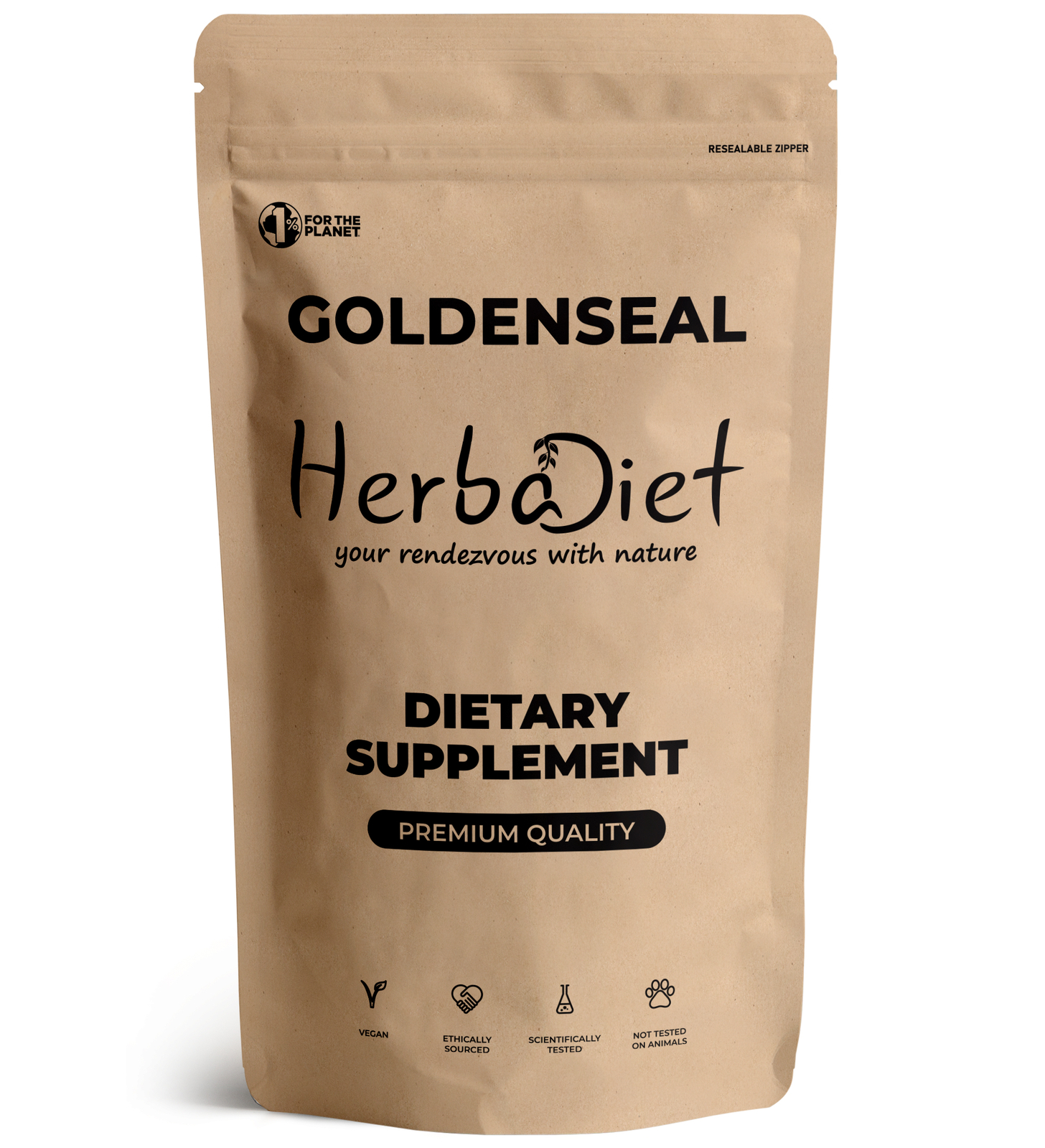 Goldenseal Root Extract Powder Berberine Hydrastine Alkaloids Immune Support