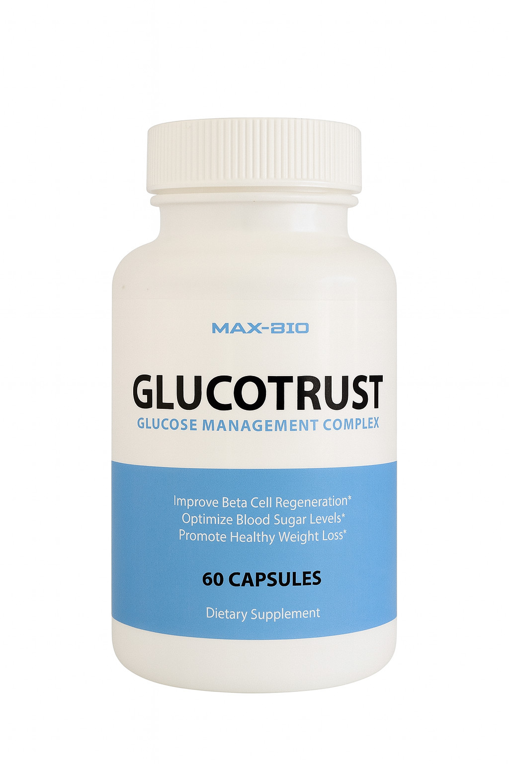 GlucoTrust Blood Sugar Support Supplement – Glucose Control – 60 Capsules