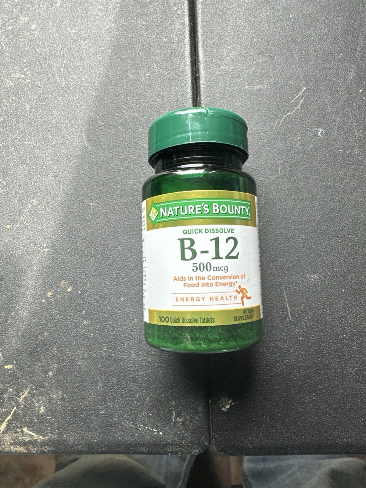 Nature’s Bounty Vitamin B-12 500 Mcg, 100 Tab quick dissolve tablets Exp 09/26