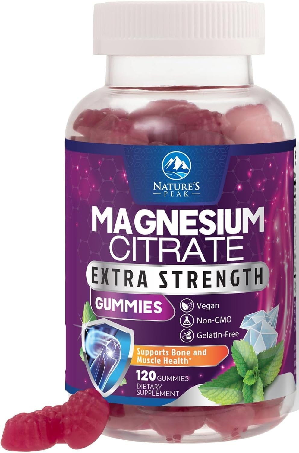 Magnesium Citrate Supplement Gummies – High Absorption Magnesium Gummy for Adult