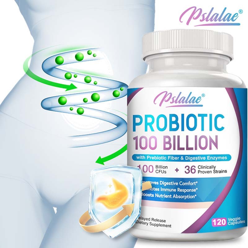 Probiotic 100 Billion – Digestive Enzymes, Gut Health, Gas and Bloating Relief