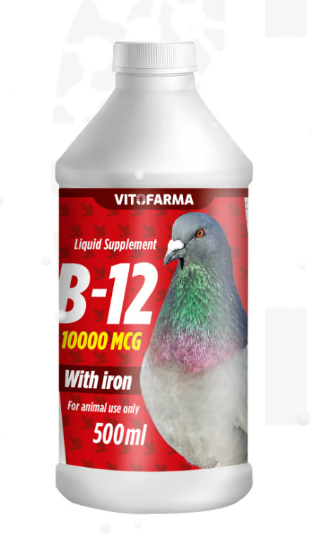 VITAMIN B12 10000 MCG With Iron  Pigeon 16oz