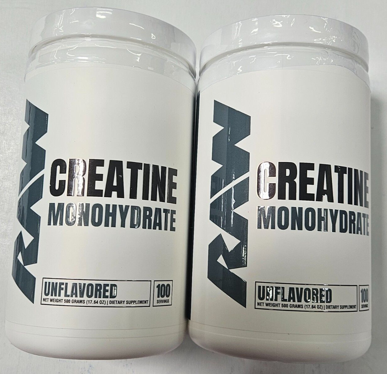 2 – RAW Nutrition Creatine Monohydrate Powder Micronized  (100 Servings each)