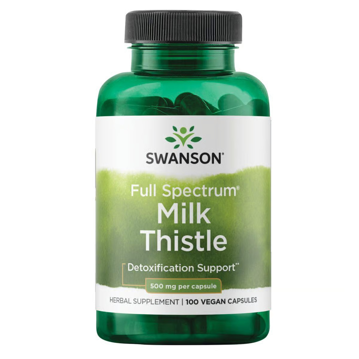 Swanson Full Spectrum Milk Thistle, 500 mg, 100 Capsules