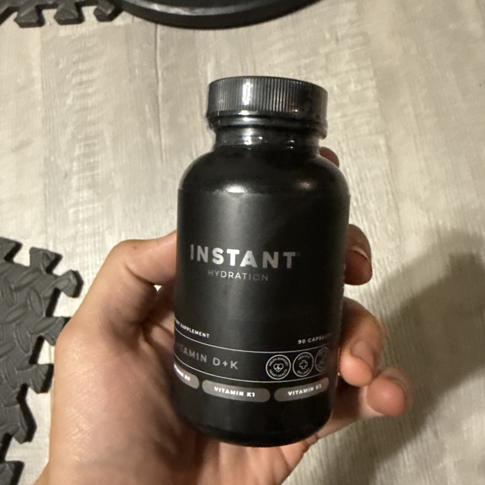 Instant Hydration Vitamin D+K 90 Capsules Dietary Supplement Exp 08/26