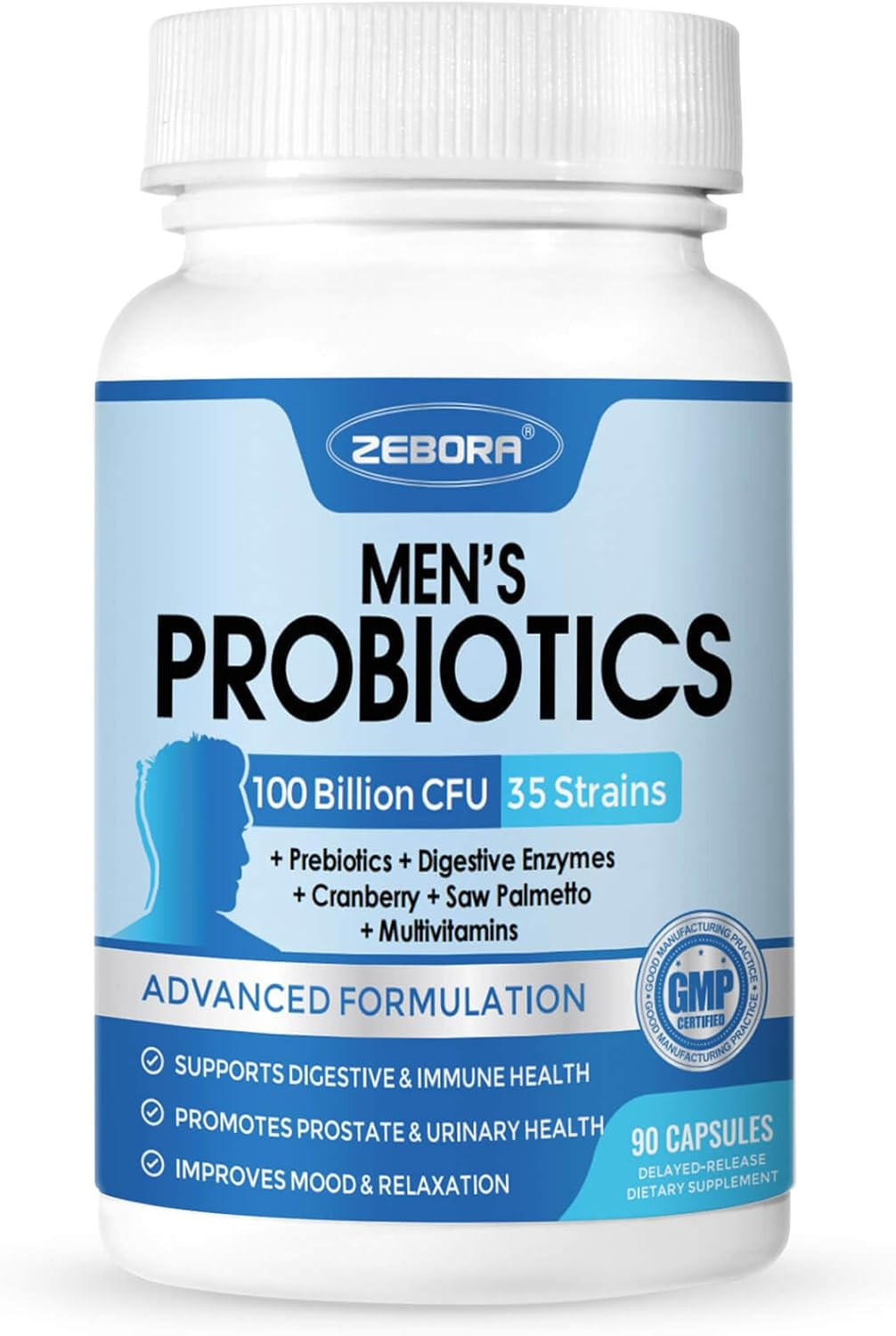 Probiotics for Men 100 Billion CFU – Probiotics for Digestive Health, Men’S Prob