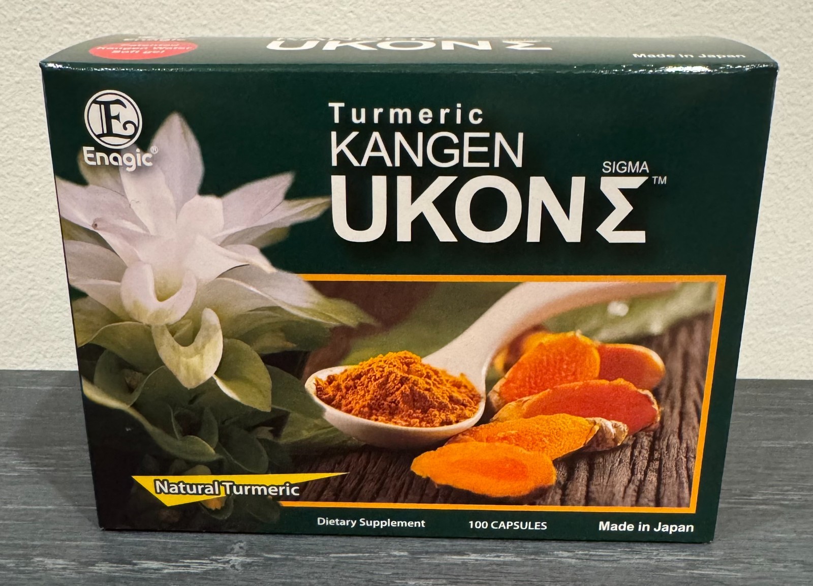 60 Boxes Turmeric Kangen Ukon Enagic Organic – 100 Capsules per box Exp 05/2028