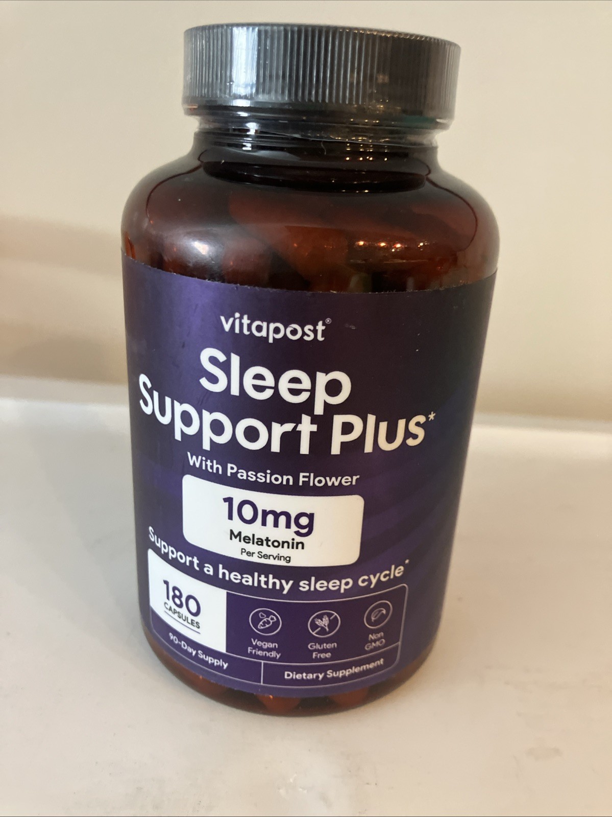 Sleep Support Plus  With Passion Flower By Vitapost 10mg Melatonin180 Capsules