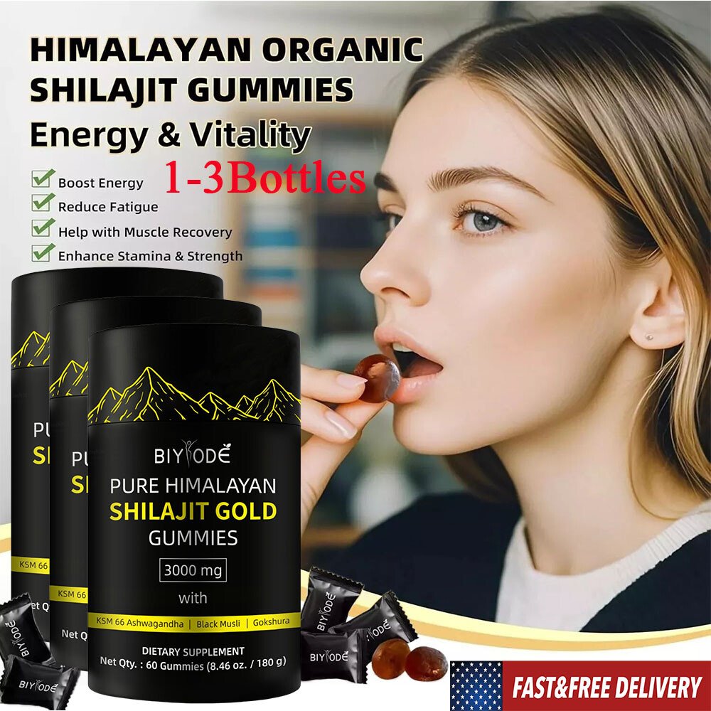 Himalayan Shilajit GOLD Gummies, Organic, Extremely Potent 3000 mg, Fulvic Acid